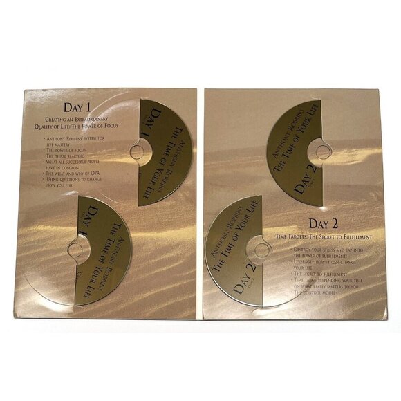 Anthony Robbins The Time of Your Life 16 CDs Workbook VHS Summary Cards COMPLETE - Picture 9 of 13